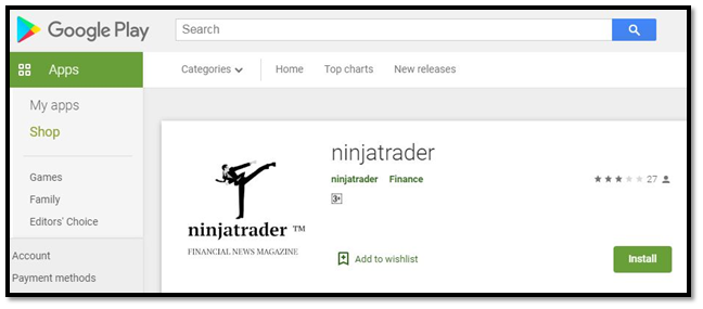 Android NinjaTrader App