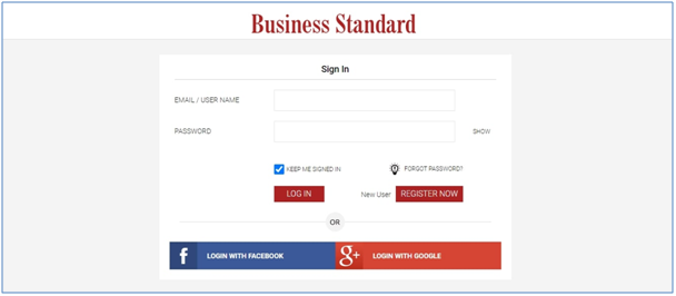 Business-Standard.Com Portfolio Option