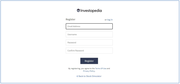 Investopedia.com New Account Registration