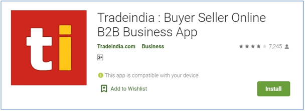 Tradeindia E-marketplace B@B Mobile App for Buyer & Seller