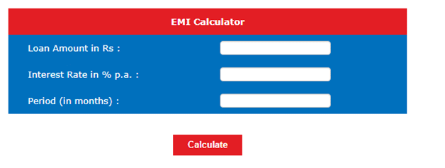 Union Bank EMI Calculator