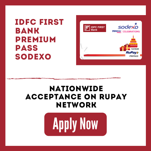 Apply Now IDFC First Bank Premium Pass Sodexo Card